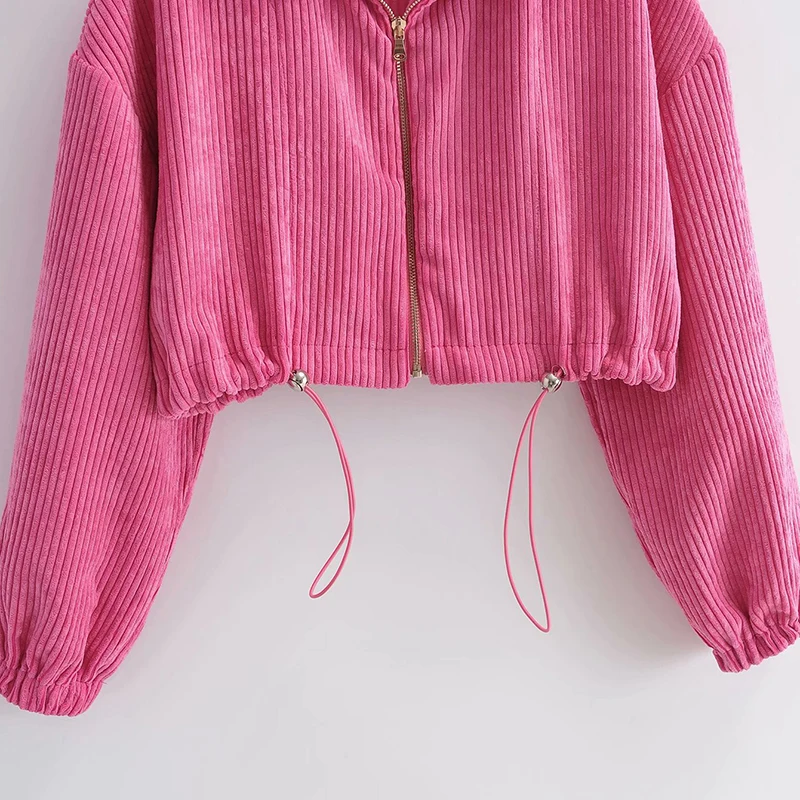 

KBAT 2021 Women Tracksuit Sets Oversized Crop Top Suit 2 Pieces Sets Jacket Pants Suits