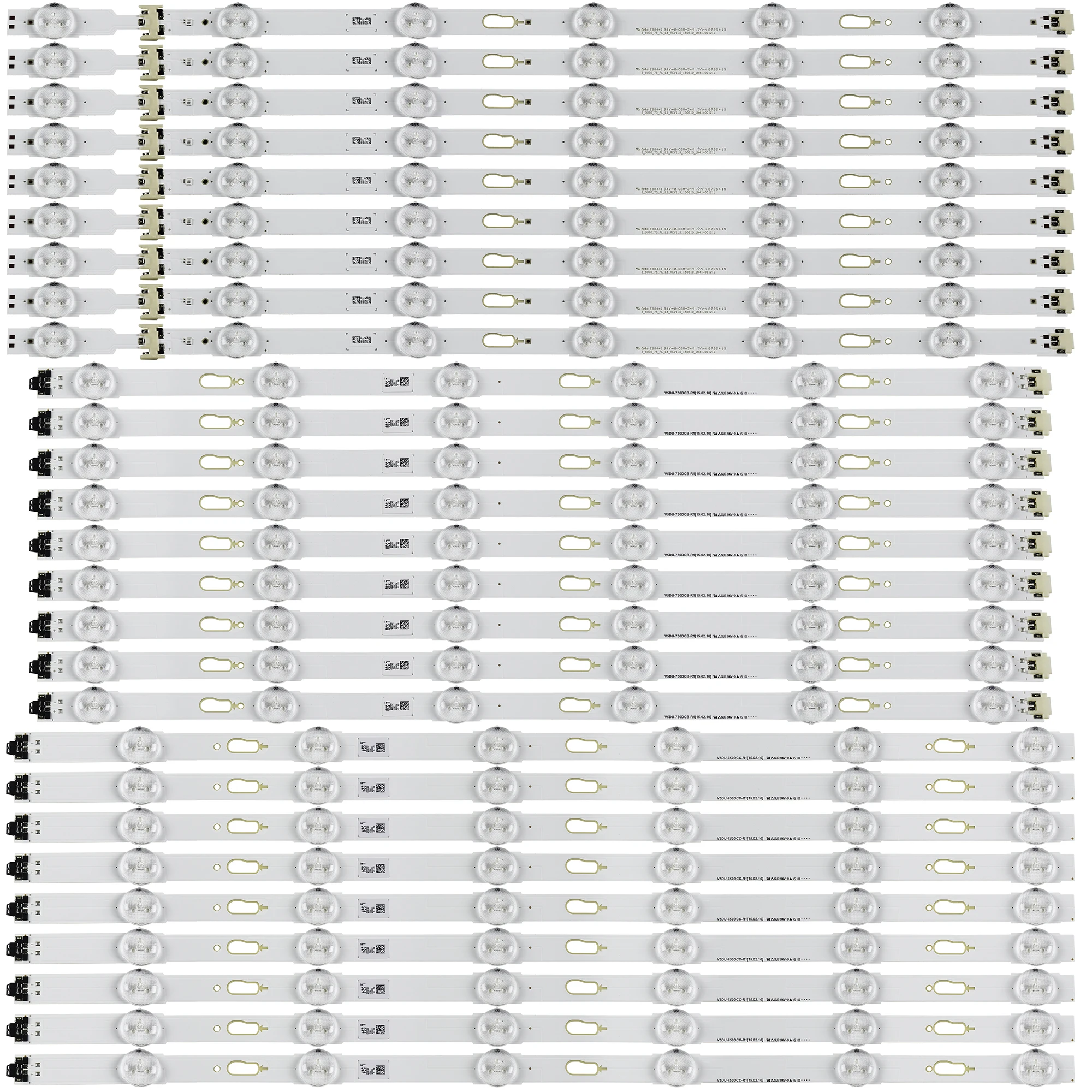 New 27 PCS/set LED backlight strip For Samsung UN75MU6300 UN75JU6500 V5DU-750DCA-R1 750DCB 750DCC-R1 BN96-34763A 34764A 34765A