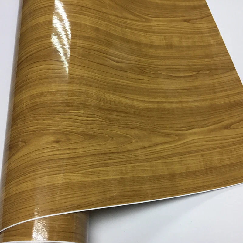 High Glossy Wood Grain Textured Vinyl Sticker Decal Roll Car Interior DIY Film Wrap Automobiles Waterproof Vinyl 7 Sizes Choice - Название цвета: G9452
