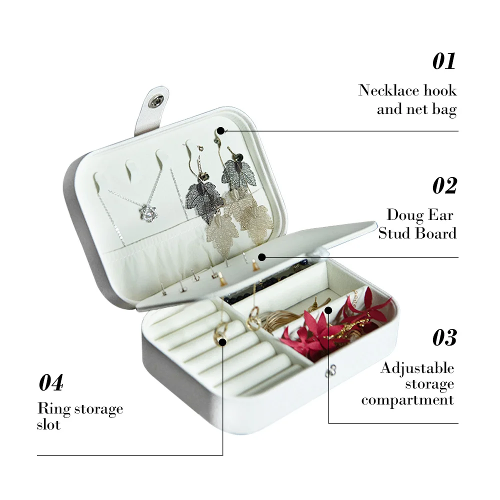 Корейский стиль серьги для девочек пластинчатая коробка ювелирных изделий чехол
