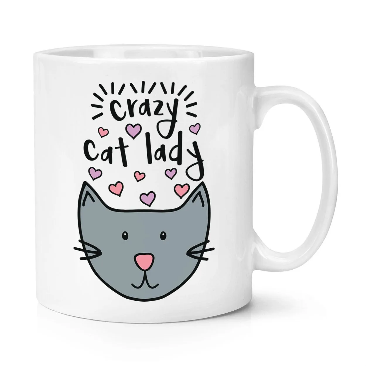 Кружка Crazy Cat Lady 10 унций забавная котенок керамическая кофейная кружка чайная