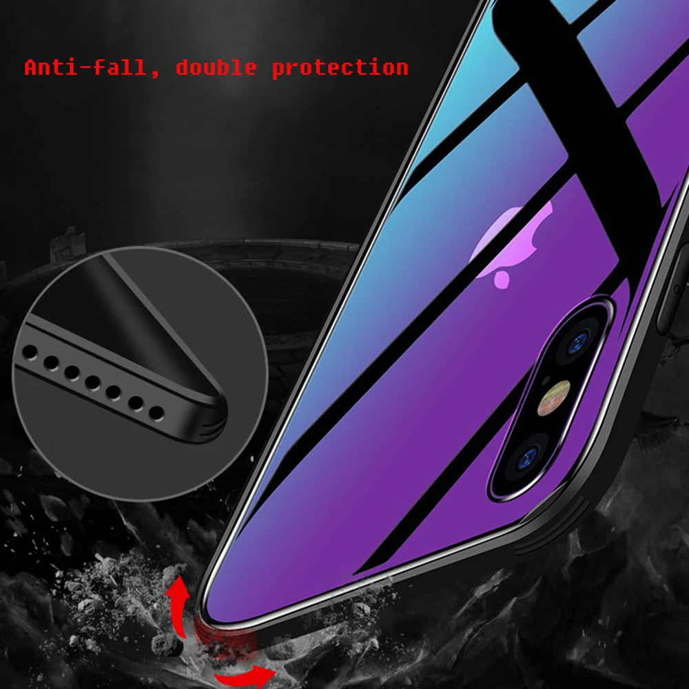 Роскошный противоударный силиконовый чехол для iPhone11 мобильный телефон Aurora