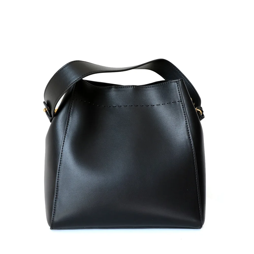 

2020 new tote bag thick line bucket bag women large capacity soft leather shoulder bag casual messenger bag