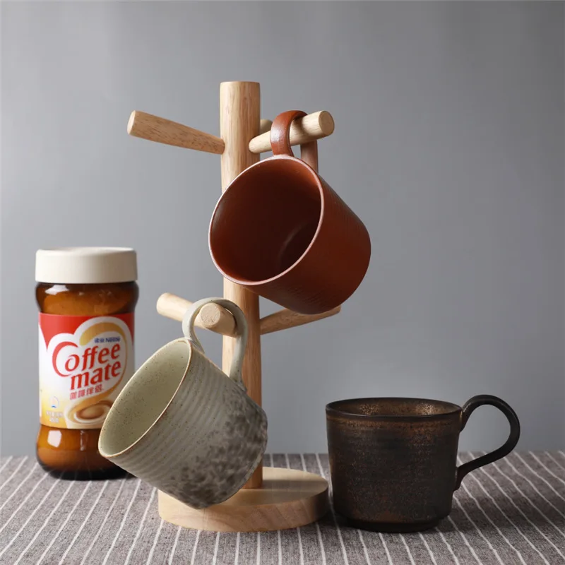 Керамическая кофейная кружка ручной работы в японском ретро-стиле креативная