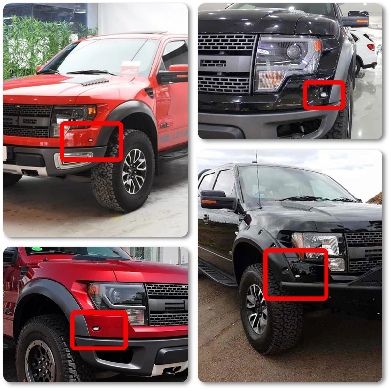 

For Ford F150 SVT Raptor 2010 2011 2012 2013 2014 Smoked White Led Front Side Marker Lights