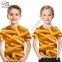 beer fries 3d printed t shirts children summer t shirt funny tops boy for girl short sleeve