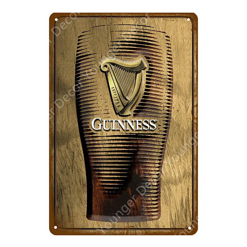 YD9071AI Guinness хороший для вас металлический плакат оловянные знаки винтажный Настенный декор для бара паба клуба человек пещера декоративная пластина YI-123 - Цвет: YD9071AI