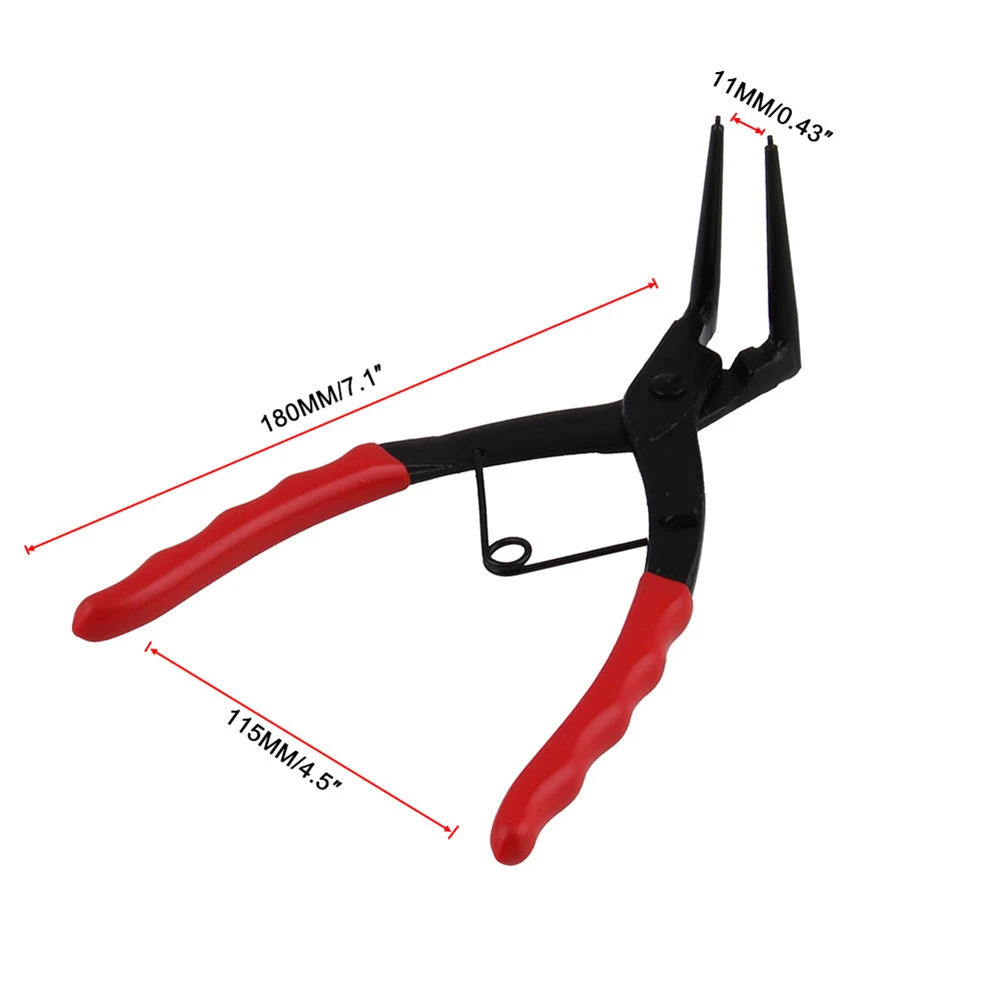 

Snap Ring Internal C-Clip Pliers 90 Degree Bent Long Master Cylinder with Nose for Outdoor Personal Motorcycle Ornaments