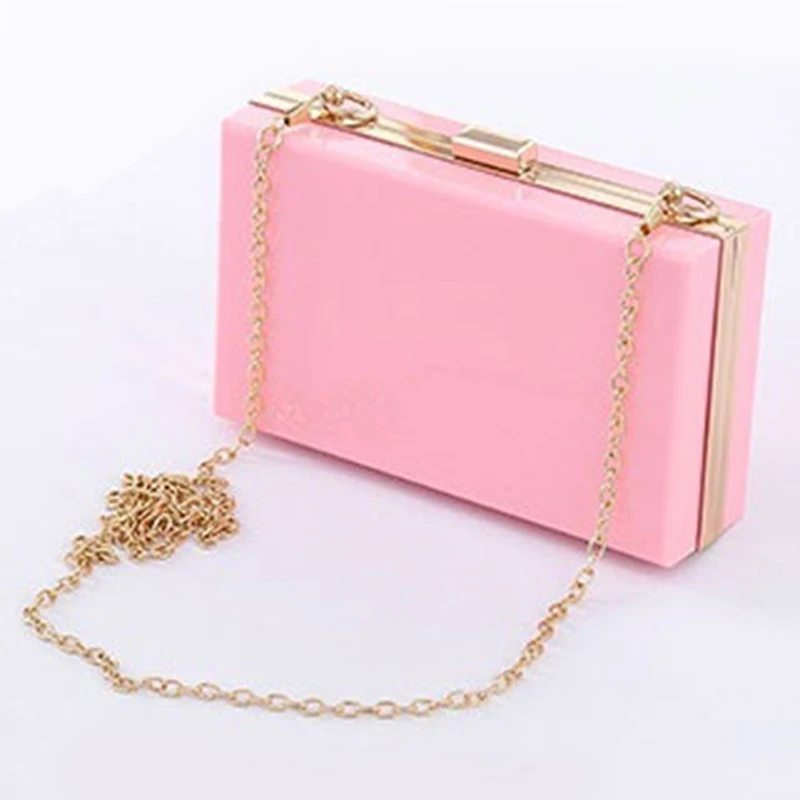 

New Acrylic Box Female Clutch Purses Transparent Women Clutch Bag Ladies Evening Handbag Bag Wedding