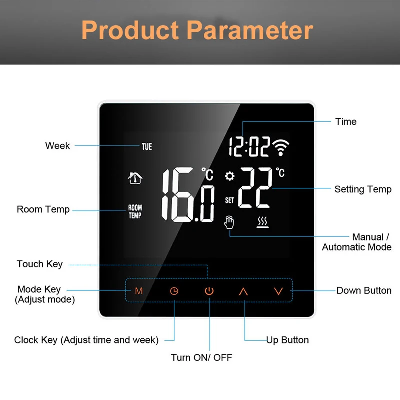 Tuya WiFi умный термостат регулятор температуры для воды/Электрический пол