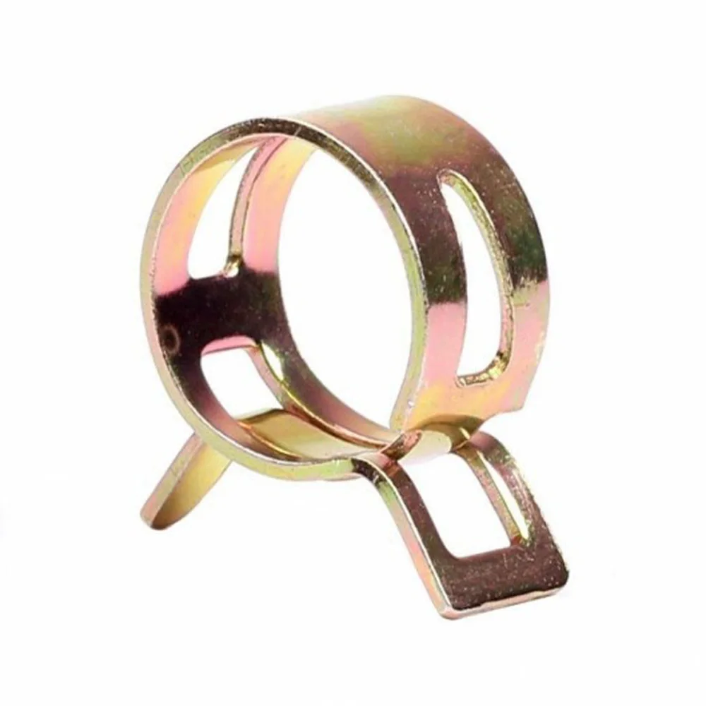

For rubber hose Spring Clips For silicone ID 1/4\" 6 mm Metal Color Vacuum Fuel Oil Hose
