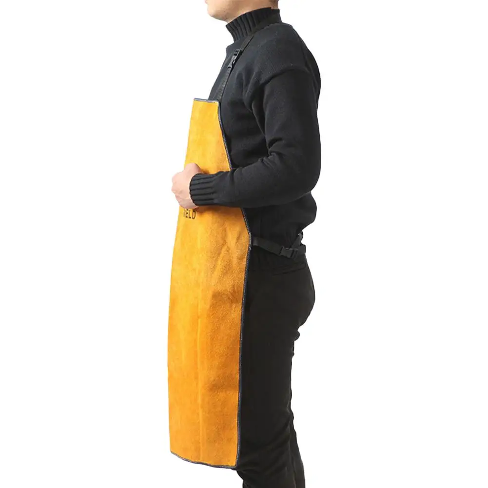 Кожаный фартук для сварщика сверхмощный огнестойкий сварочный Рабочий Фартук