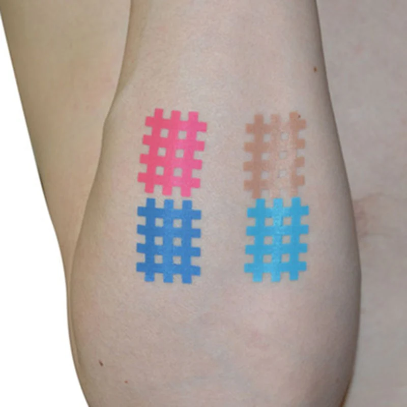 New Arrival (10sheets/lot) Spiral Cross Kinesiology Tape 2pcs/6pcs/8pcs/9 pcs/sheet Physical Therapy | Спорт и развлечения