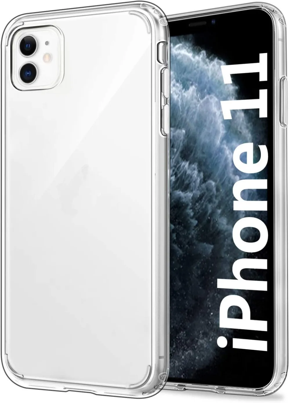 EasyAcc силиконовый чехол для iPhone 11 Pro Max с защитой экрана тонкий жидкий мягкий