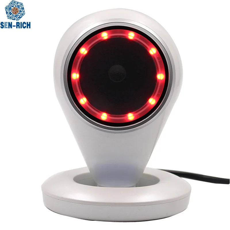 USB/RS232 всенаправленный New1/2D Handsfree лазерный сканер штрих-кода для чтения SR-6500
