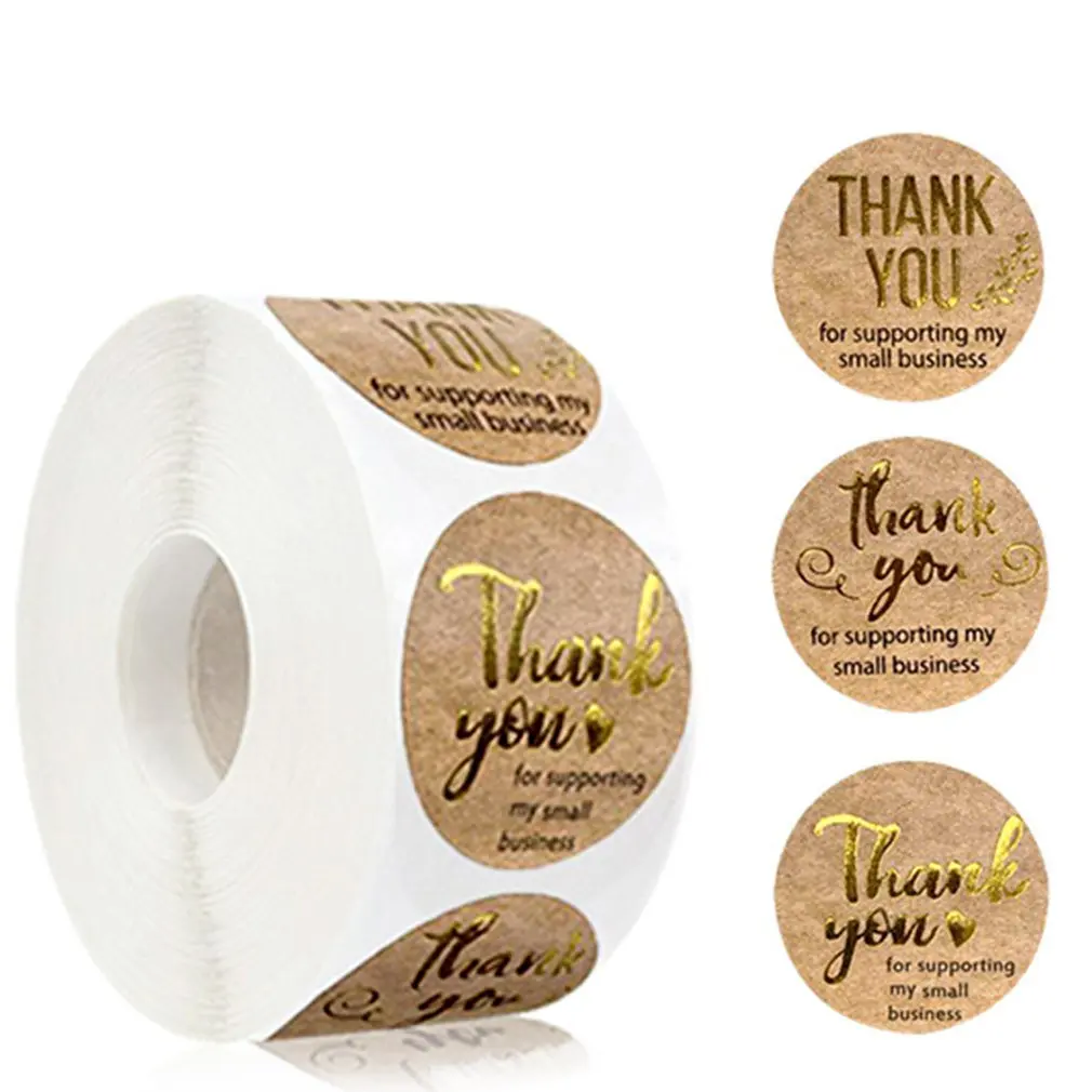 

Thank You For Supporting My Small Business Stickers 500 Labels Per Roll Gift Wrapping Decoration Self-adhesive Labe L
