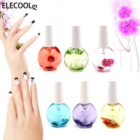 elecool nail oil natural fragrancal oil random color nail treatments nail art dry flower nutrient oil finger edge
