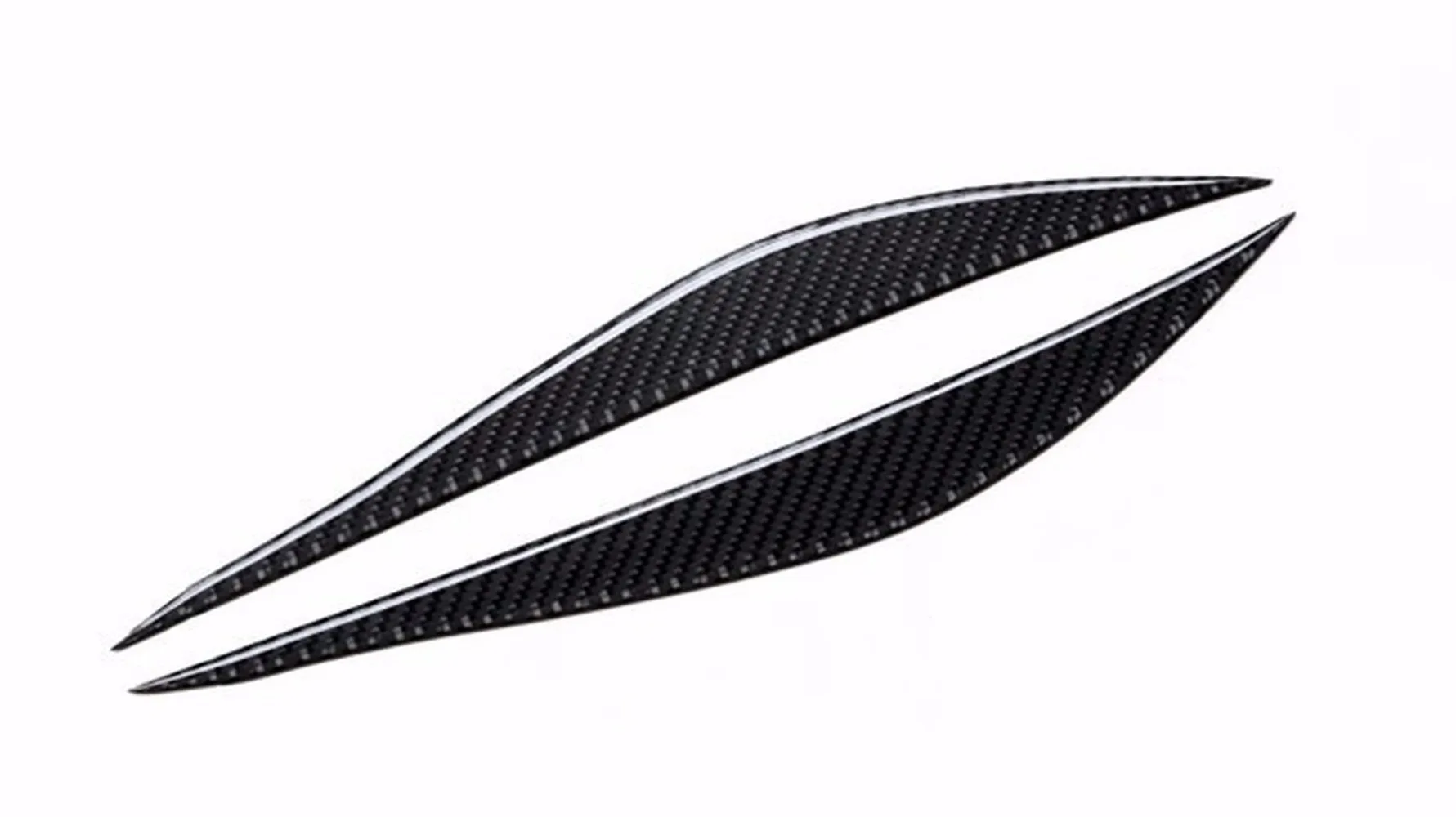 1 пара автомобильных наклеек из углеродного волокна передняя фара для бровей