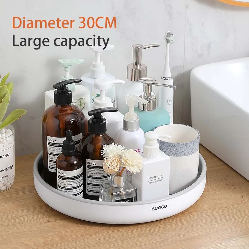 

Rotating Storage Rack Multifunctional Seasoning Organizer Shelf Oilproof Non-slip Kitchen supplies Holder For Home