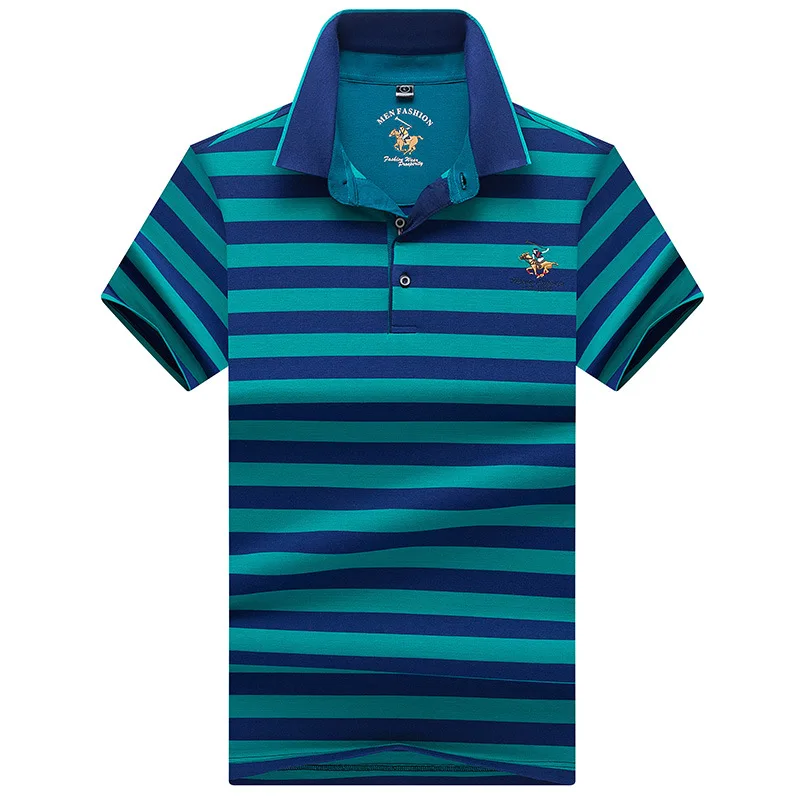 Мужская летняя рубашка-поло с коротким рукавом новинка 2020 модная деловая