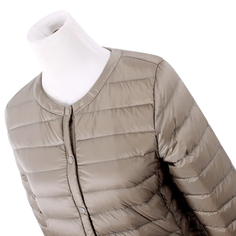 Woman Winter Padded Warm Coat Ultra Light Duck Down Jacket Female Long Overcoat Waterproof Portable Parkas Casaco Feminino