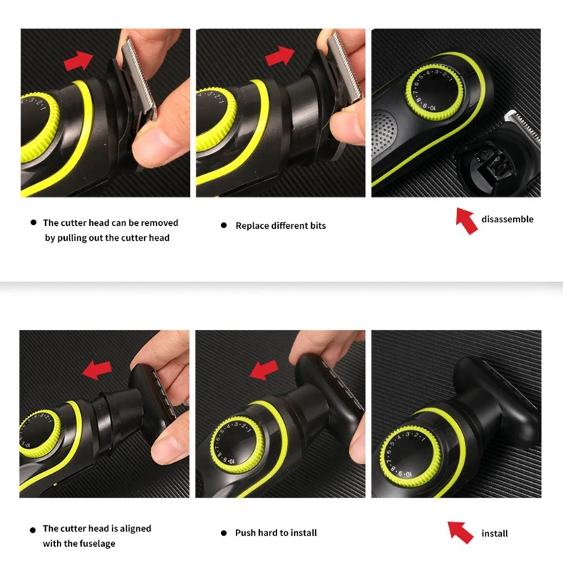 

Kemei Km-696 5 in 1 Multifunction Hair Clipper Professional Hair Trimmer Electric Beard Trimmer Hair Cutting Machine