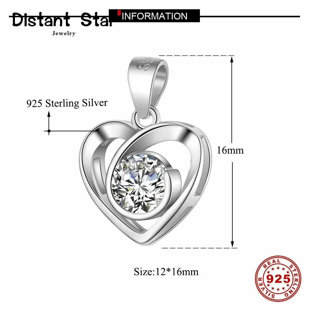 Роскошное ожерелье из стерлингового серебра 925 пробы с кубическим цирконием