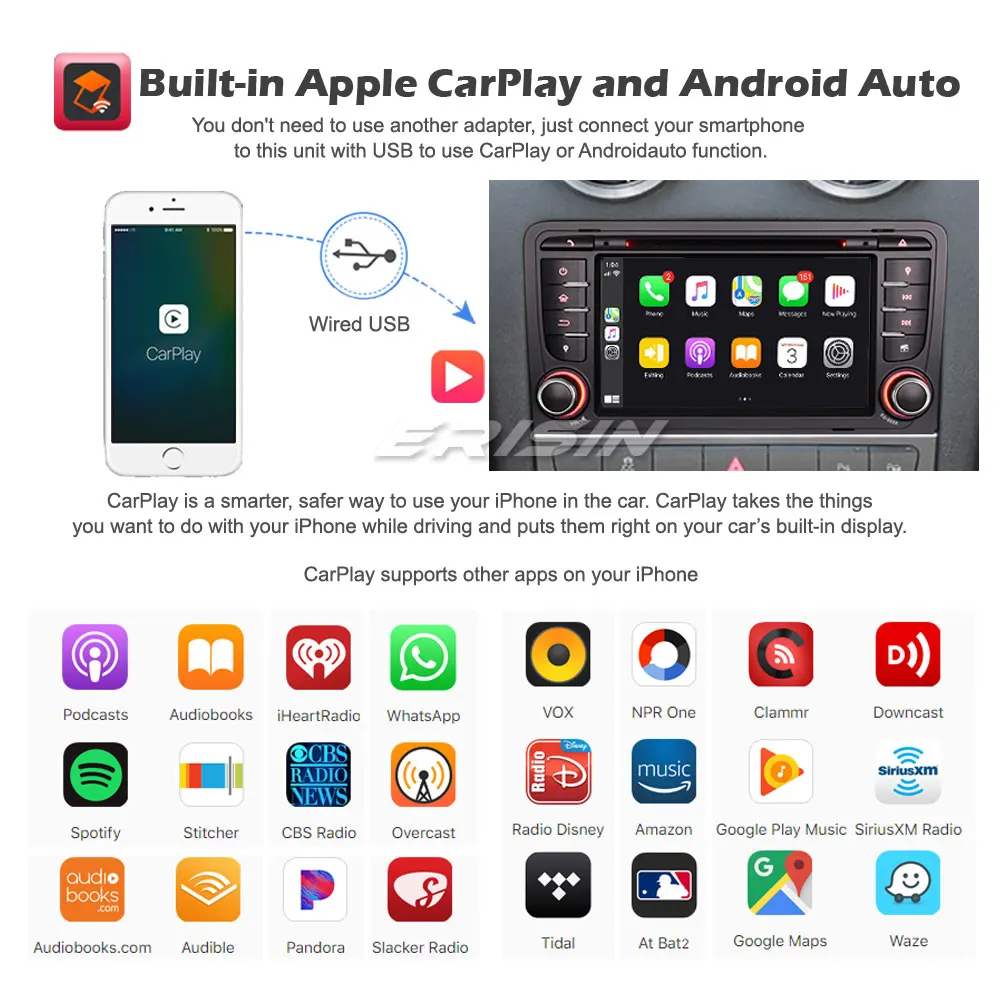 8147 8-ядерный Android 10 0 автомобильное Стерео Авторадио DAB + GPS DSP Wifi CarPlay OBD TPMS USB DVD для AUDI