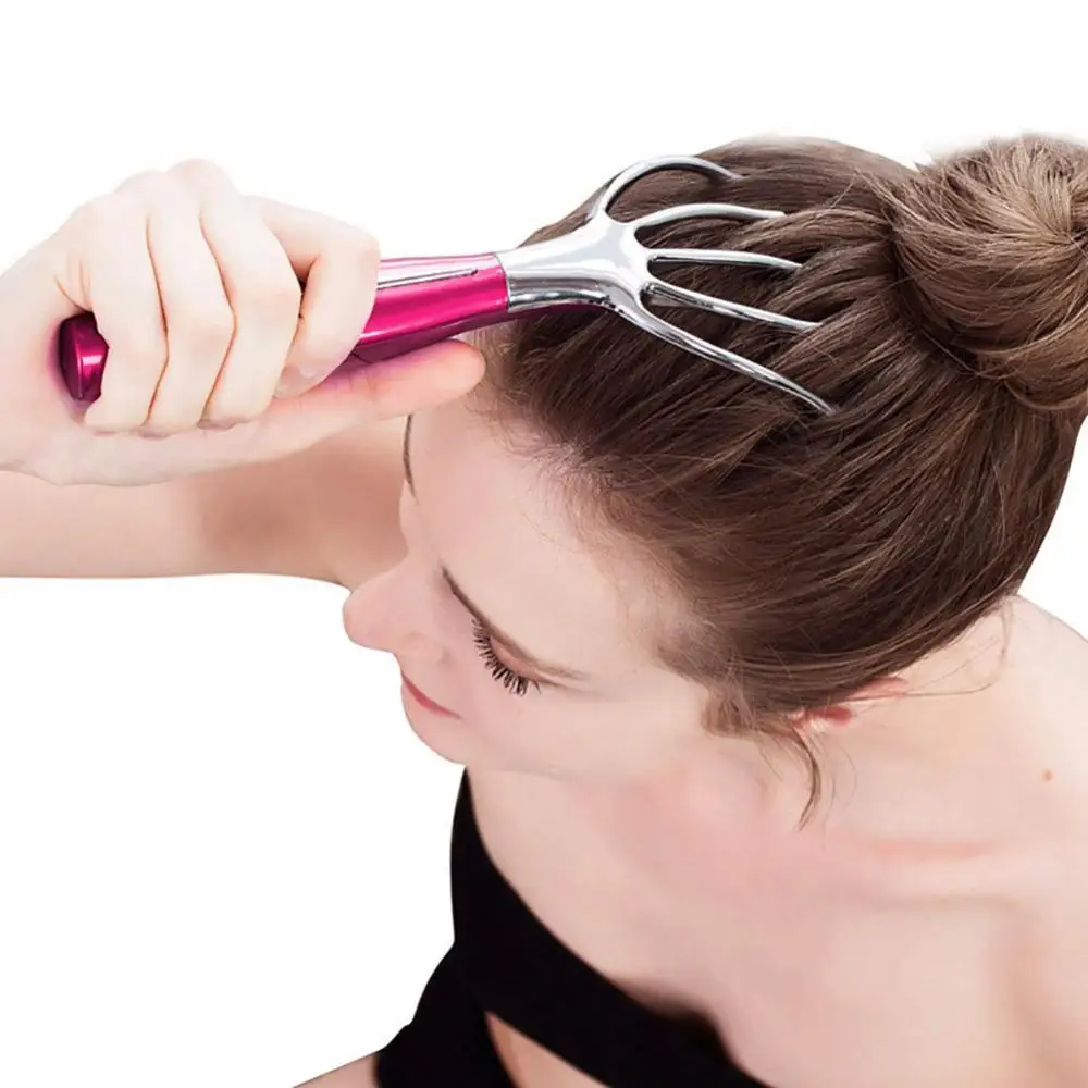 Массажер электрический для волос и головы "Пять пальцев" SPA, для снятия стресса и расслабления тела, портативное массажное устройство.