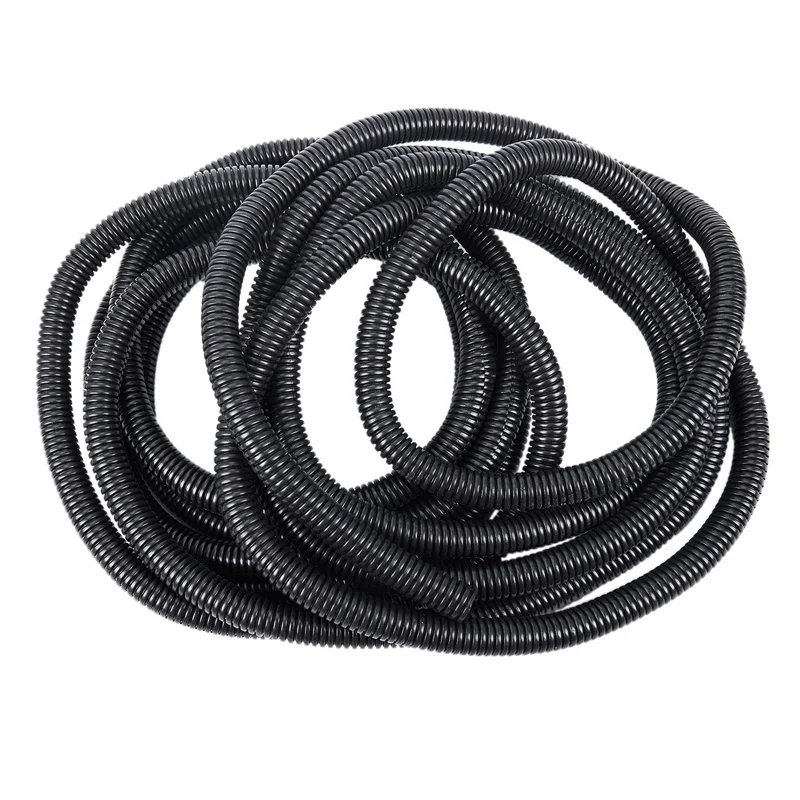 20 Ft Split Wire Loom Conduit Polyethylene Tubing Black Color Sleeve Tube 12mm inner diameter | Обустройство дома