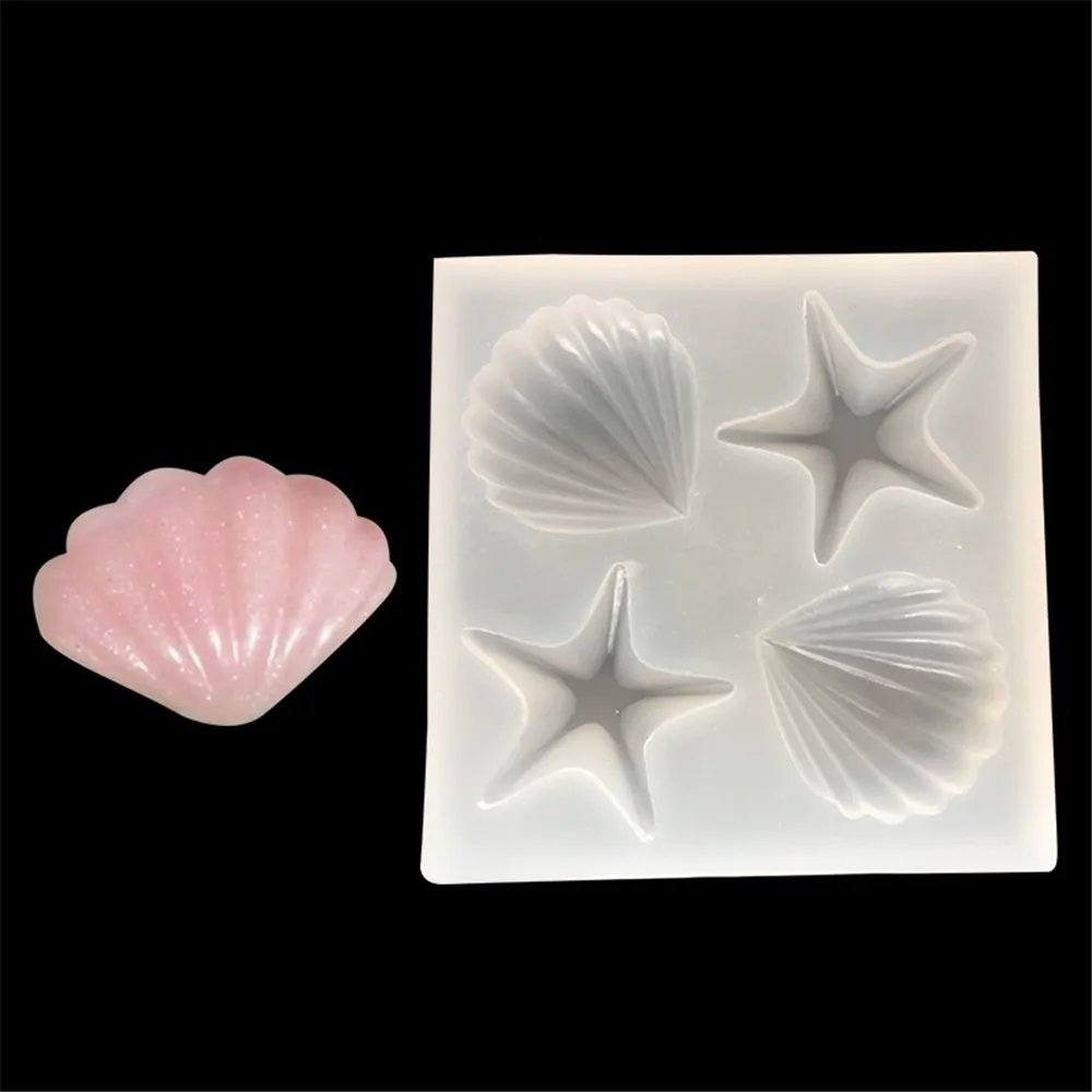 

Good Shell Starfish Conch Sea Silicone Mold Fondant Cake Decorating Tools Soap Mold Cake Chocolate