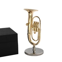 miniature copper baritone model mini tuba musical instrument 112 dollhouse 16 action figure accessories bjd decoration gift
