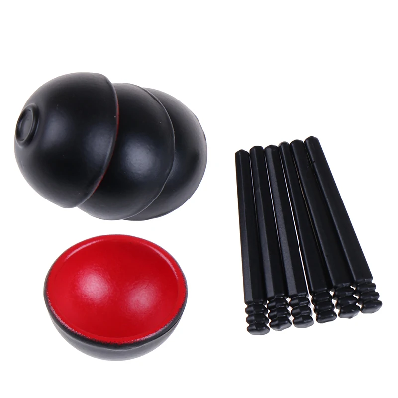 

10pcs/set 1/12 Scale Miniature Dollhouse Chinese Dish Bowl Chopsticks Tableware Set Miniature Pretend Play Kitchen Toys
