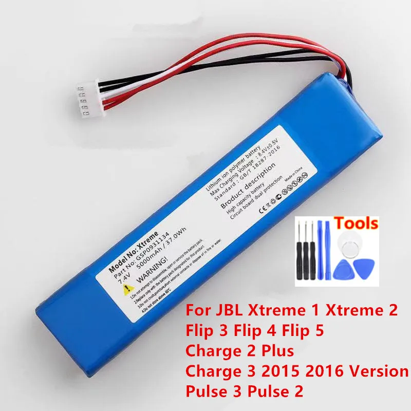Оригинальный динамик Сменный аккумулятор для JBL Xtreme 1 2 Flip 3 4 5 Charge Plus 2015 2016 версия