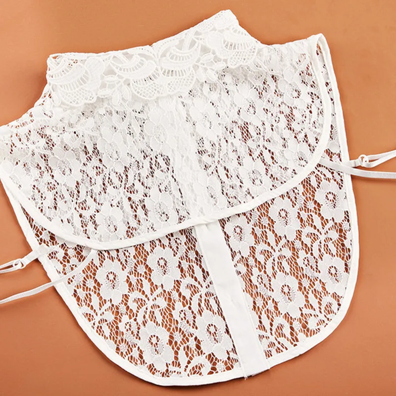 Элегантная блузка женская модная ажурная кружевная имитация воротника женский