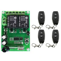 dc12v 24v 2 ch channels 2ch rf wireless remote control switch remote control system receiver transmitter 2ch relay 315433 mhz