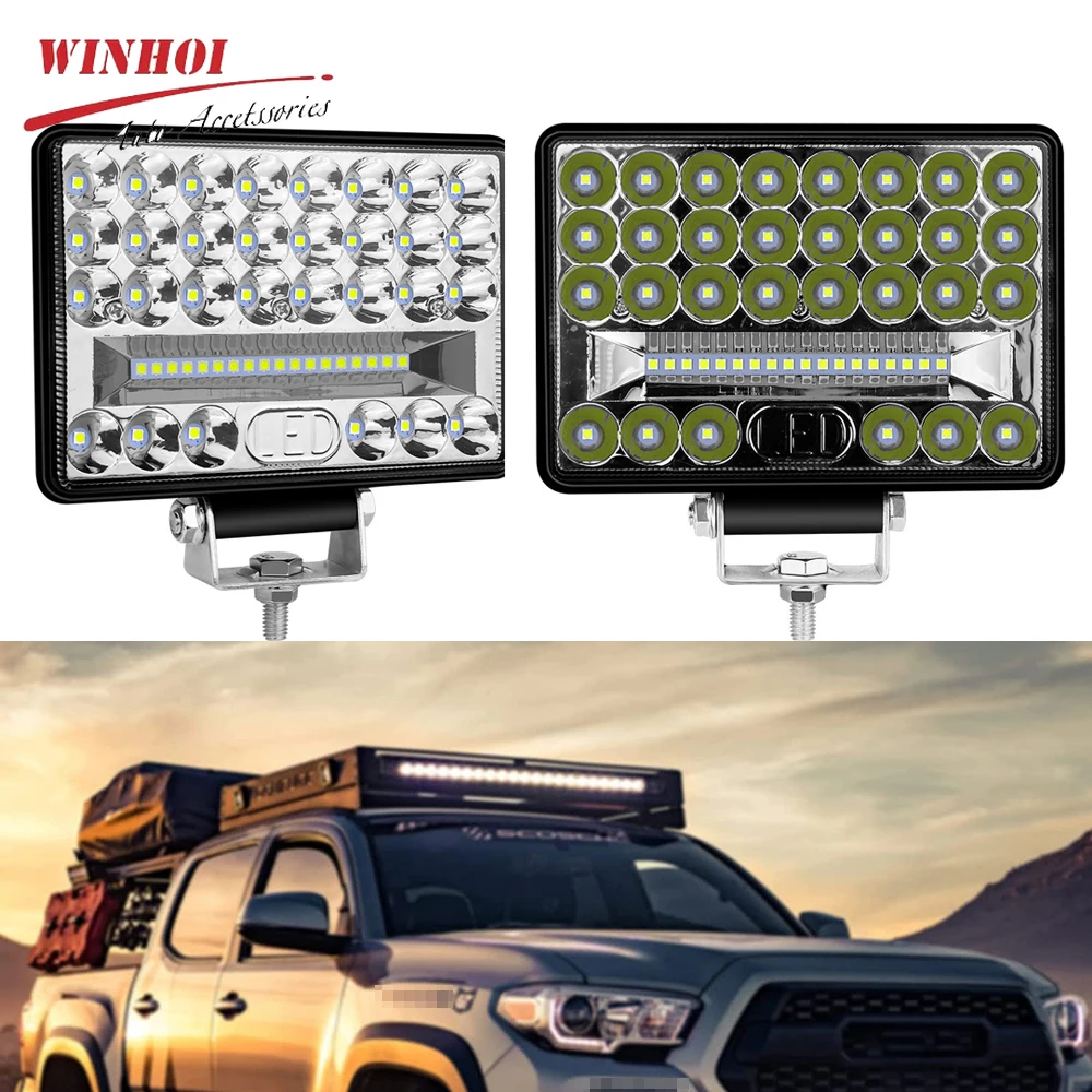 

Фонарь противотуманный, 144 Вт, 3030 яркий, 6000 К, 12-24 В