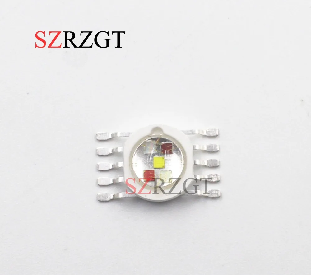 Светодиодный диодный излучатель для сценического освещения 1 шт. RGBW (RGB + W Y UV) 6 Вт 9