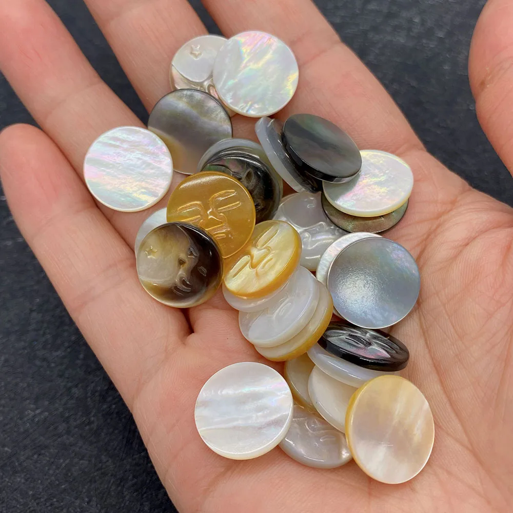 Бусины из натуральной морской ракушки резные бутиковые бусины сделай сам с Луной