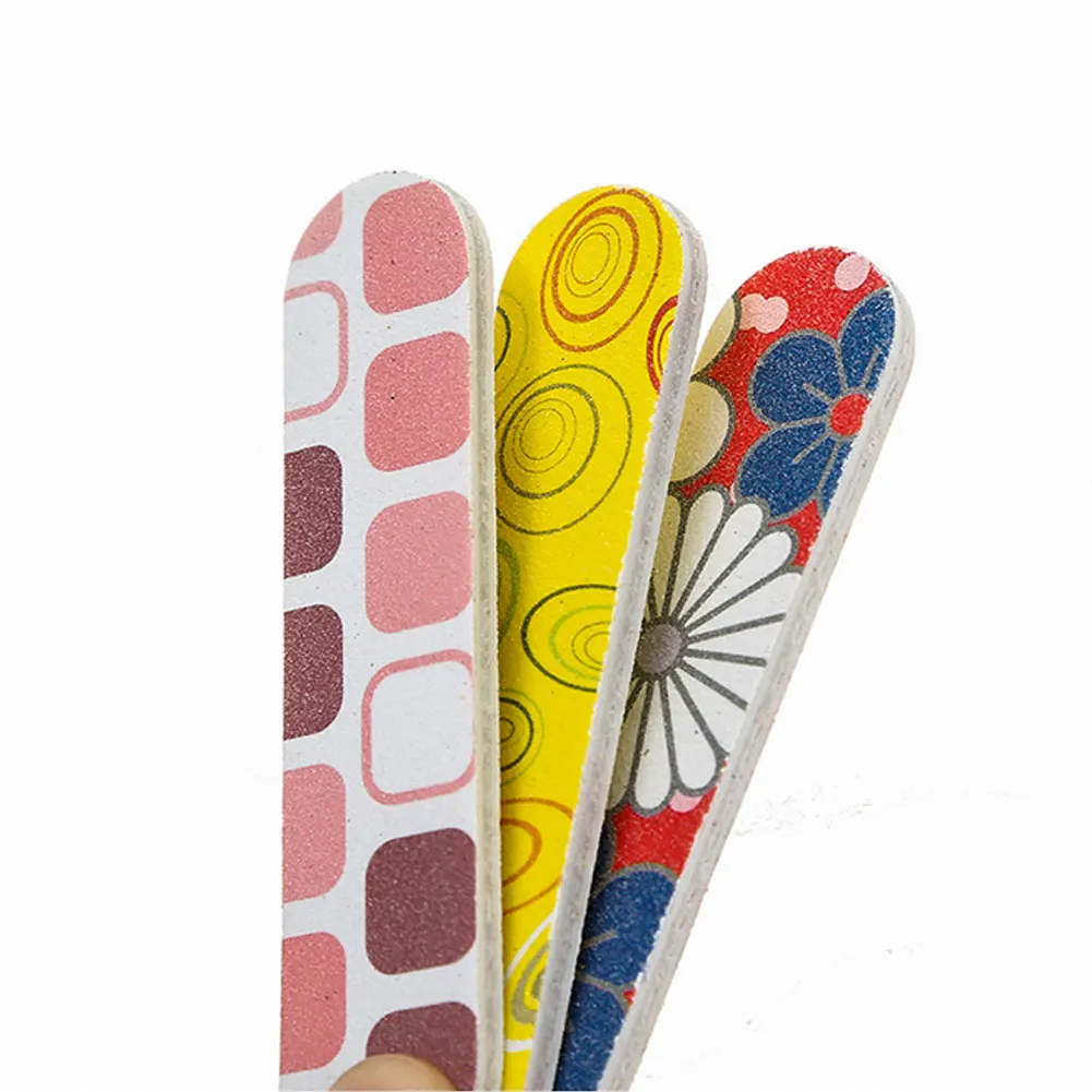 50Pcs Colorful Nail Files Sanding Buffer Double Sided Art Polish UV Gel Polisher Tool Bufffing Professional Manicure Kit | Красота и