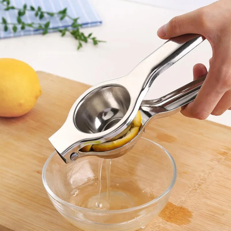 

Stainless Steel Lemon Clip Small Portable Manual Juicer Fruit Juicer Juice Maker Kitchen Orange Juicer Kitchen Accessories