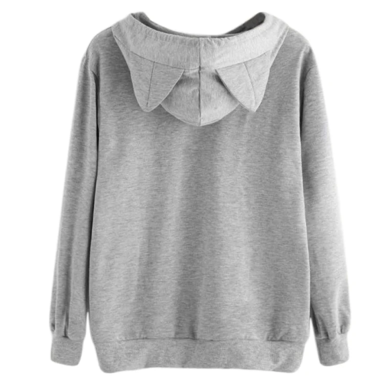 

2019 Cartoon Cat Printed Women Hoodie Women Long Sleeve Sweatshirt Casual Loose Cotton Hoody Fashion Harajuku Style Pullover