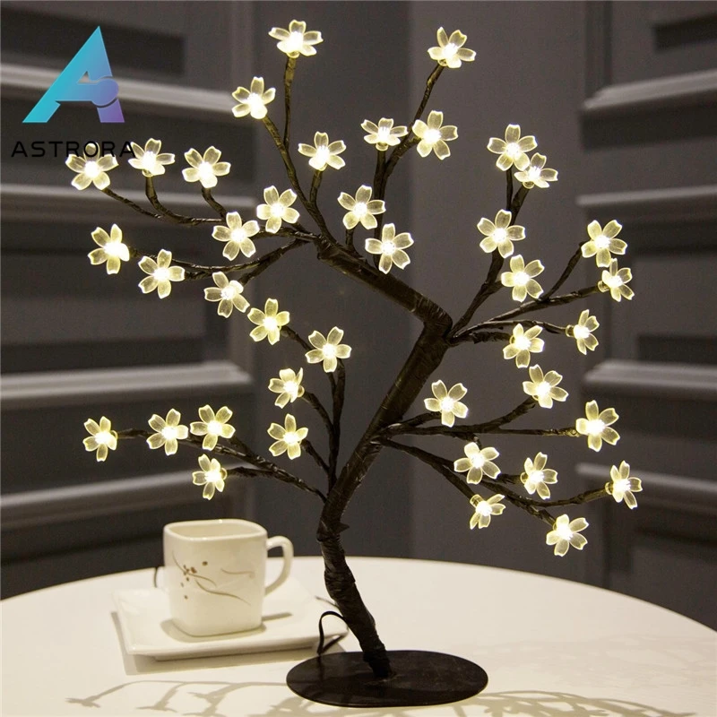 ASTRORA светодиодный светильник в виде вишневого дерева s настольная лампа бонсай
