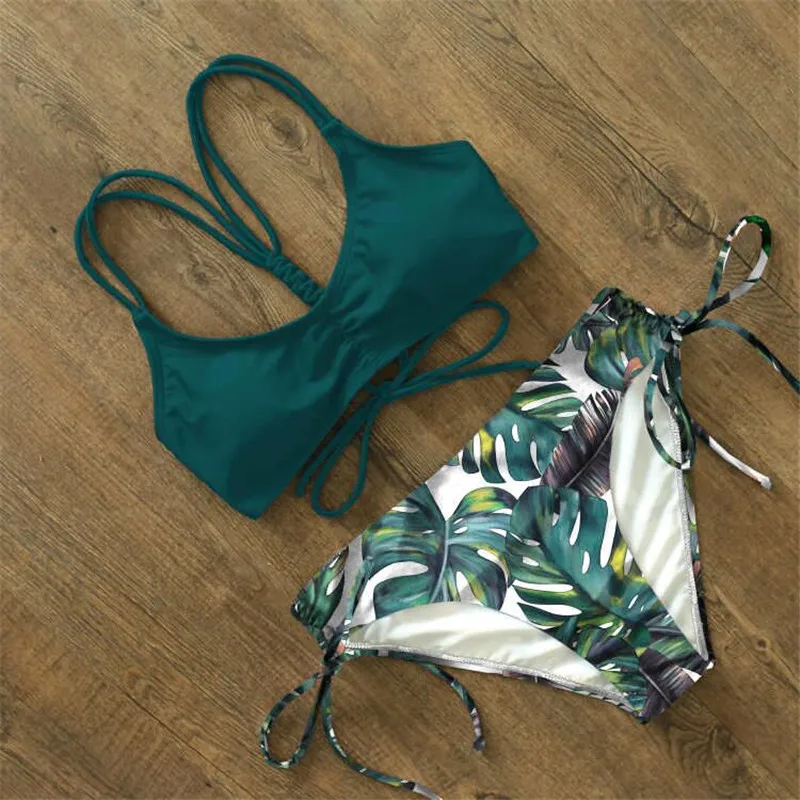 Соблазнительные бикини с открытыми плечами женский купальный костюм новинка 2020