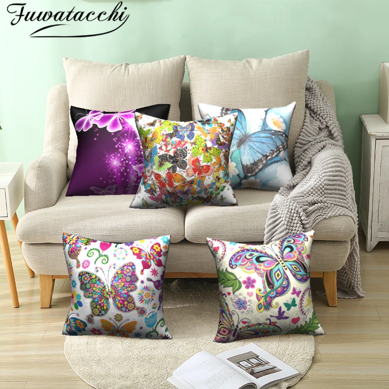 Fuwatacchi разноцветный чехол для телефона милая мягкая декоративная подушка подушки