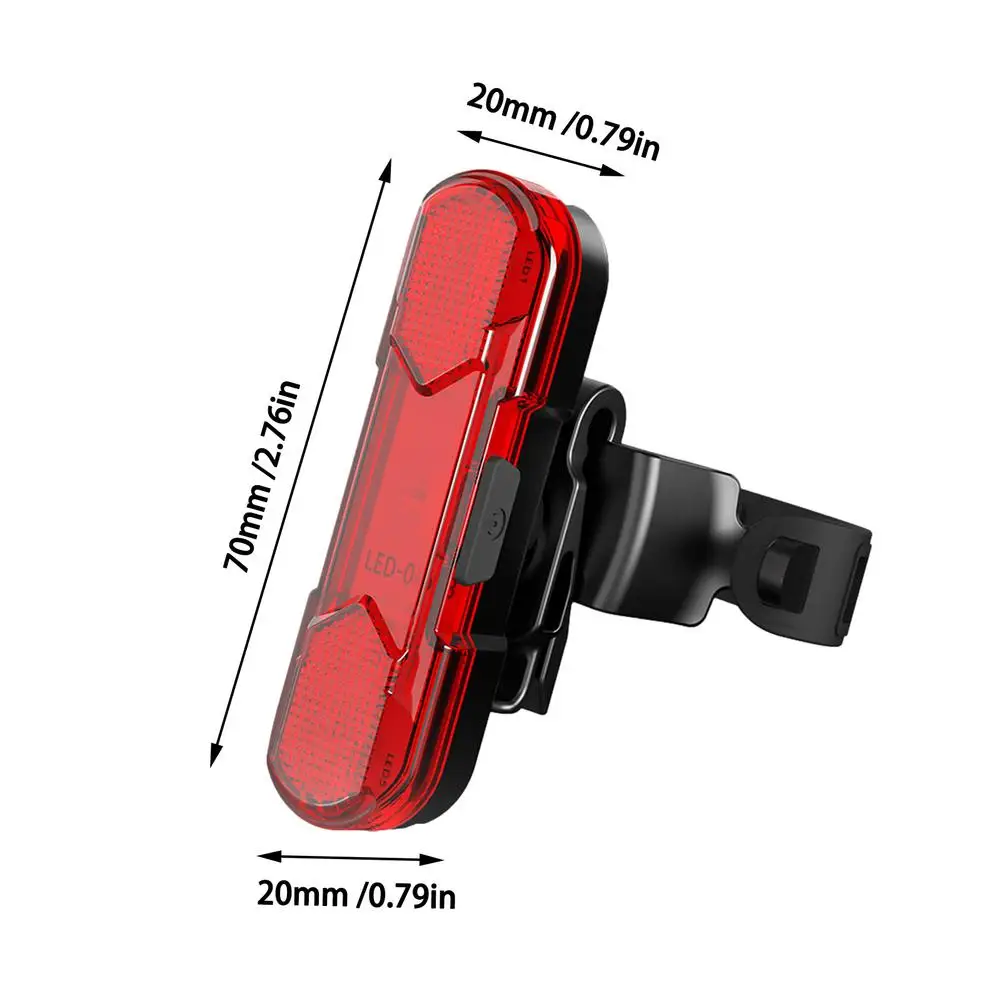 Задний фонарь для велосипеда водонепроницаемый светодиодный фонасветильник с USB
