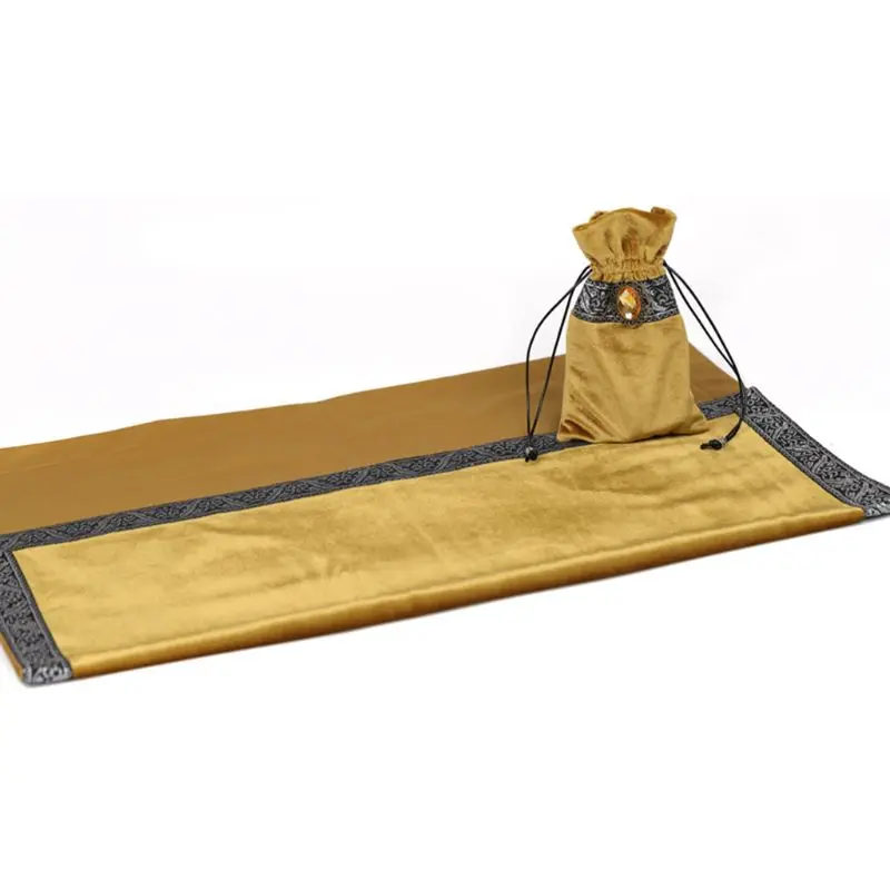 Золотая скатерть Таро С карточным пакетом бархатная ткань Таро|Настольные игры| |