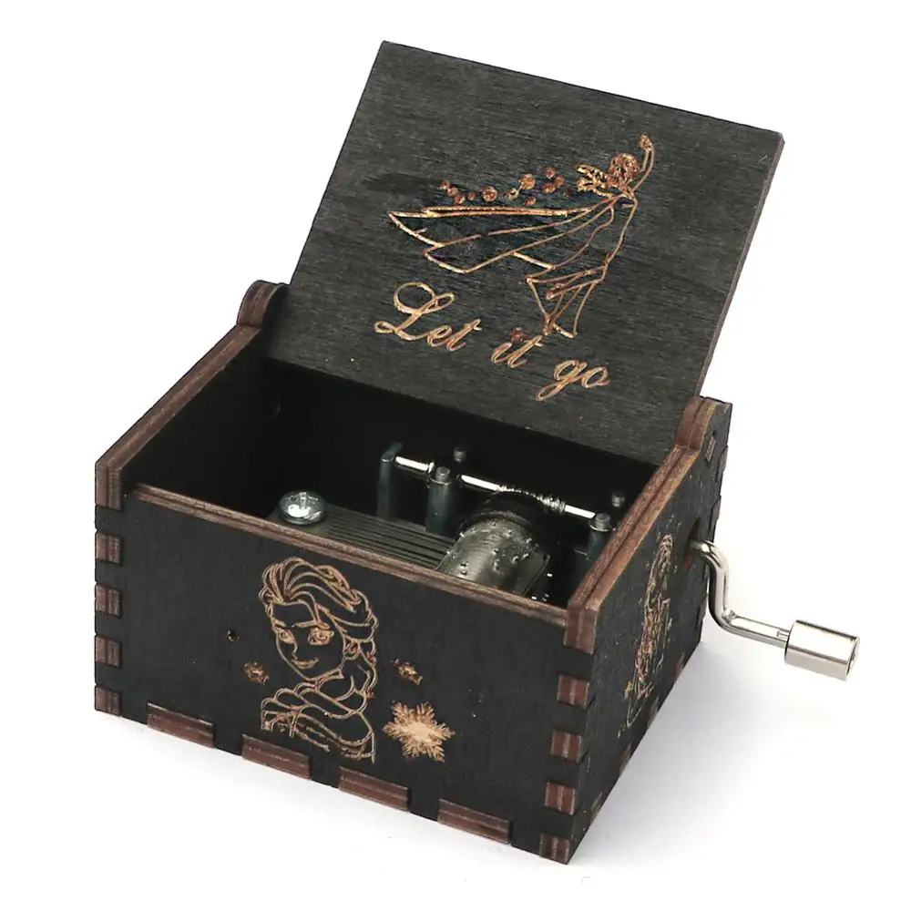 Антиквариат оптом резной Игры престолов Caja De Musica деревянная музыкальная