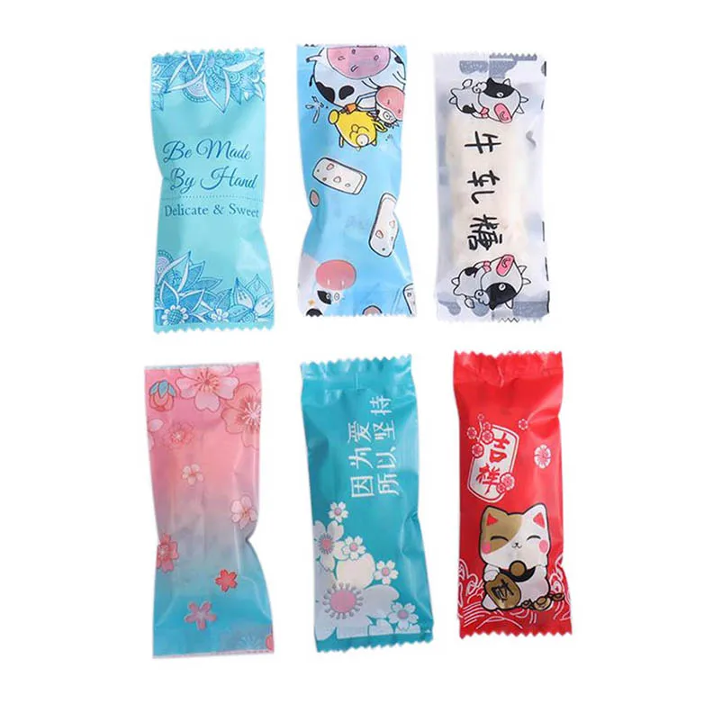 100 шт./лот упаковка для сахара цветные пластиковые пакеты вечерние