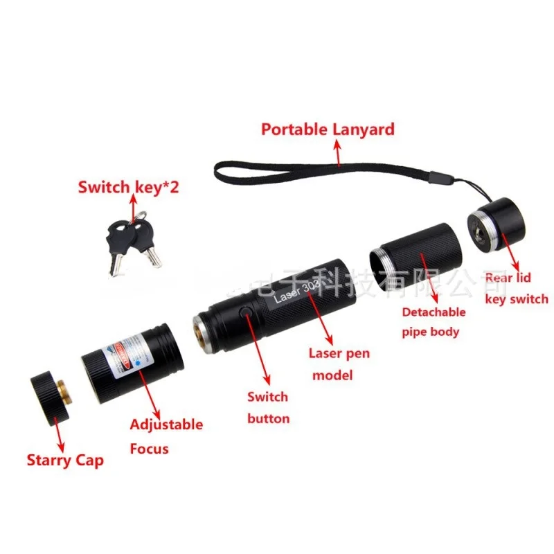 Охотничий 532нм 5 мВт зеленый лазерный прицел лазерная указка 303 высокомощное